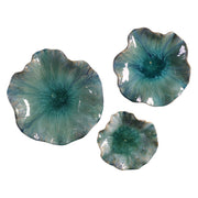 Ceramic Flowers Wall Decor Set/3